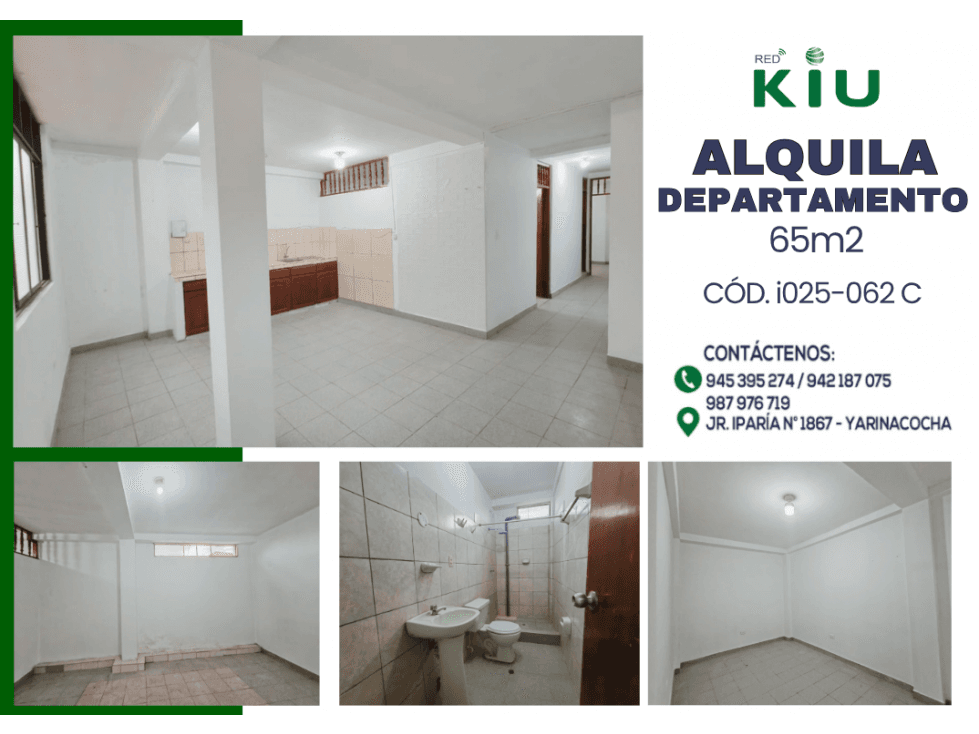 I025062C - ALQUILER DEPARTAMENO - YARINACOCHA - 1