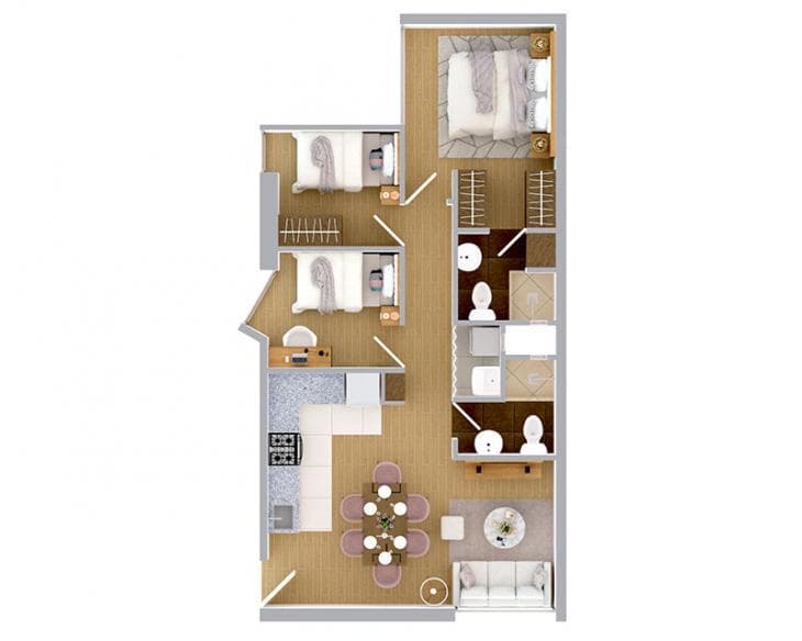 VENTA DEPARTAMENTO EN SANTA BEATRIZ - DPT 103 (609-751-133) - 2