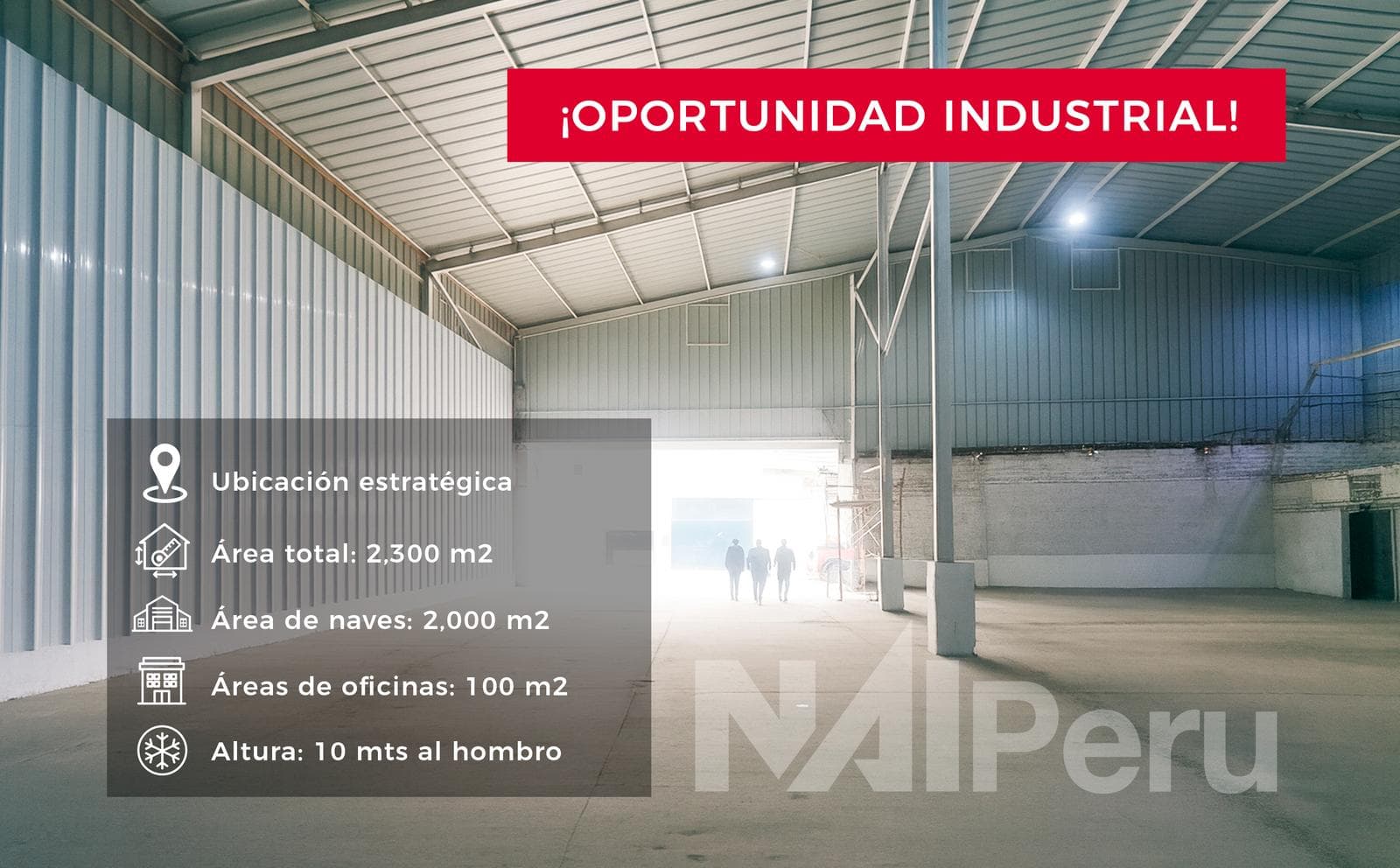 Local Industrial// Almacén Industrial - Alquiler 2,300 m2 Carretera Central - ATE - 1
