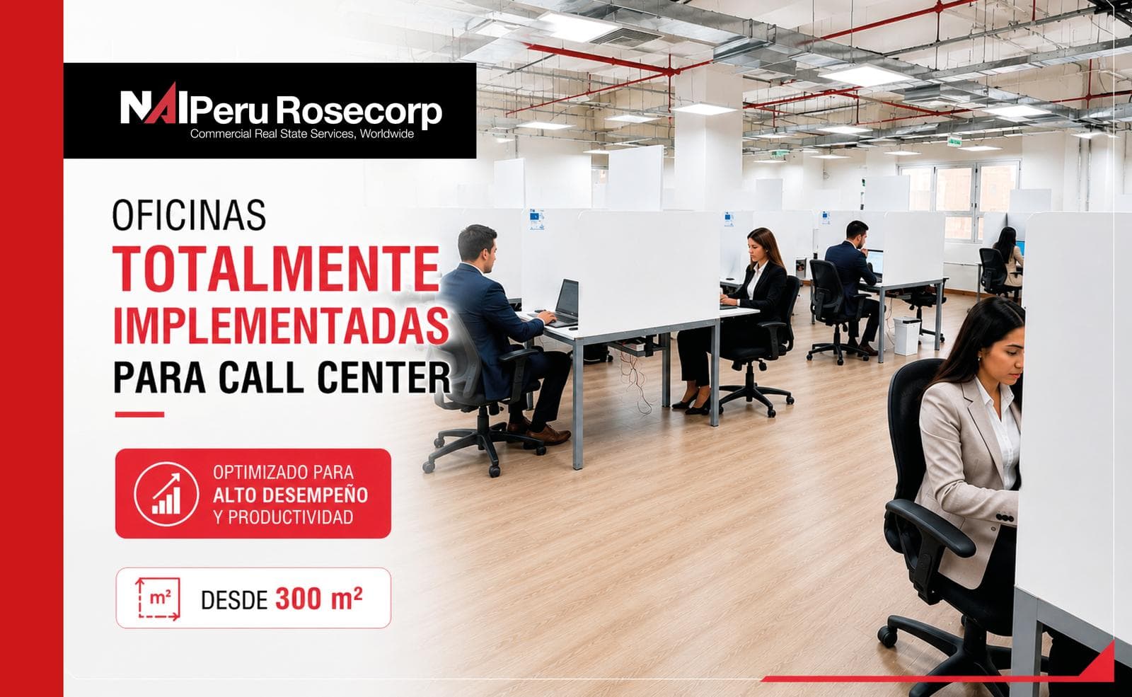 Oficinas en alquiler ¡Totalmente implementadas para Call Center !, en Cercado de Lima - 1