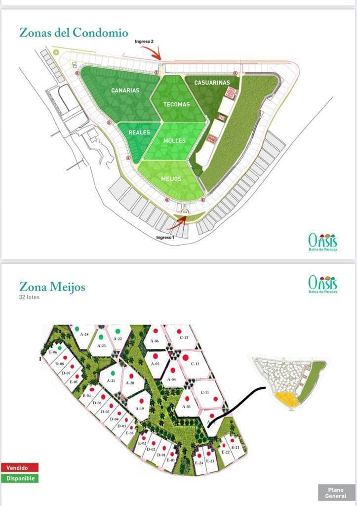 Oportunidad REMATO US4 130,000 Terreno en la Fila A - CONDOMINIO OASIS Bahia de PARACAS 635m2 - 2