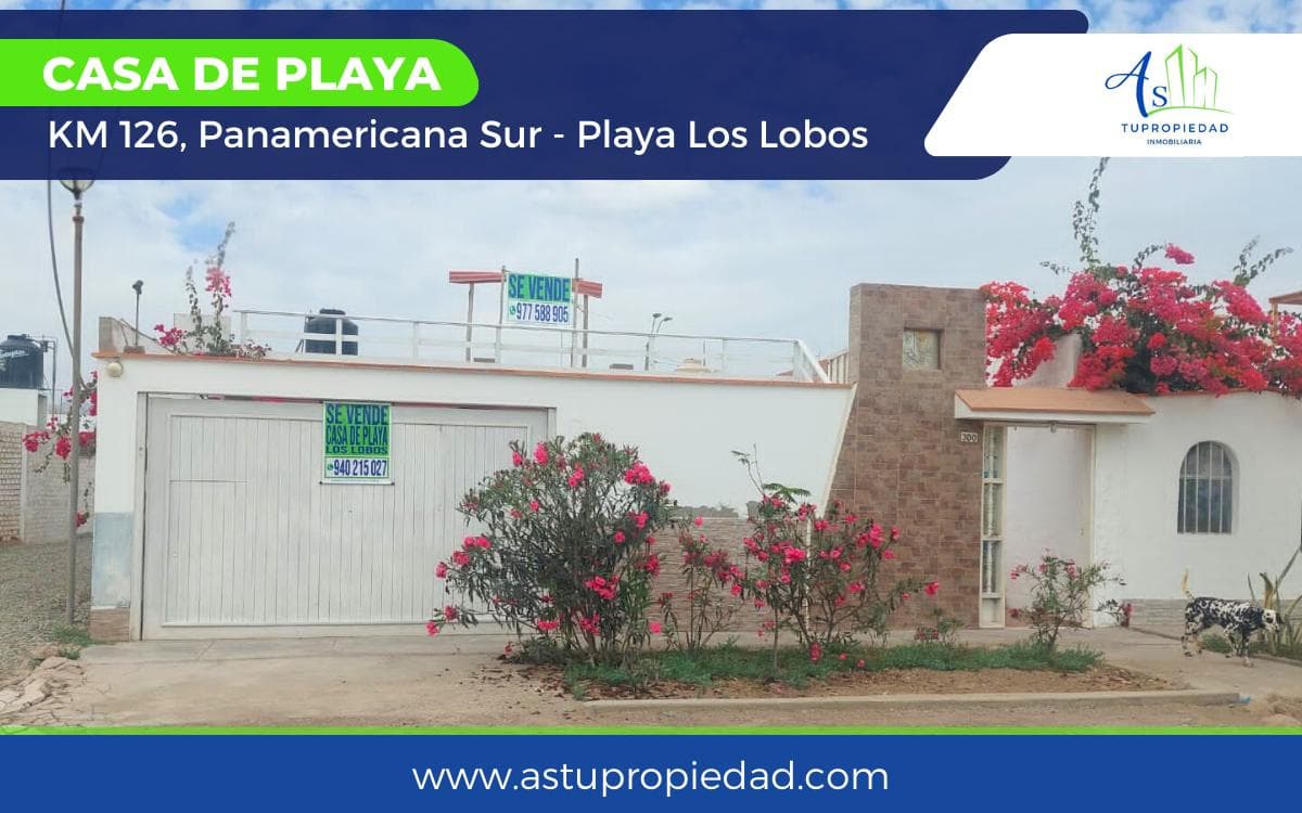 VENTA CASA DE PLAYA LOS LOBOS CERRO AZUL - 1