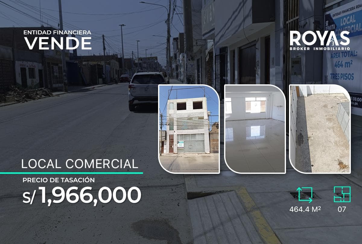 Venta- Local comercial -Calle Grau altura de la Panamericana Sur, Zona Chincha Alta - 1252 - 1
