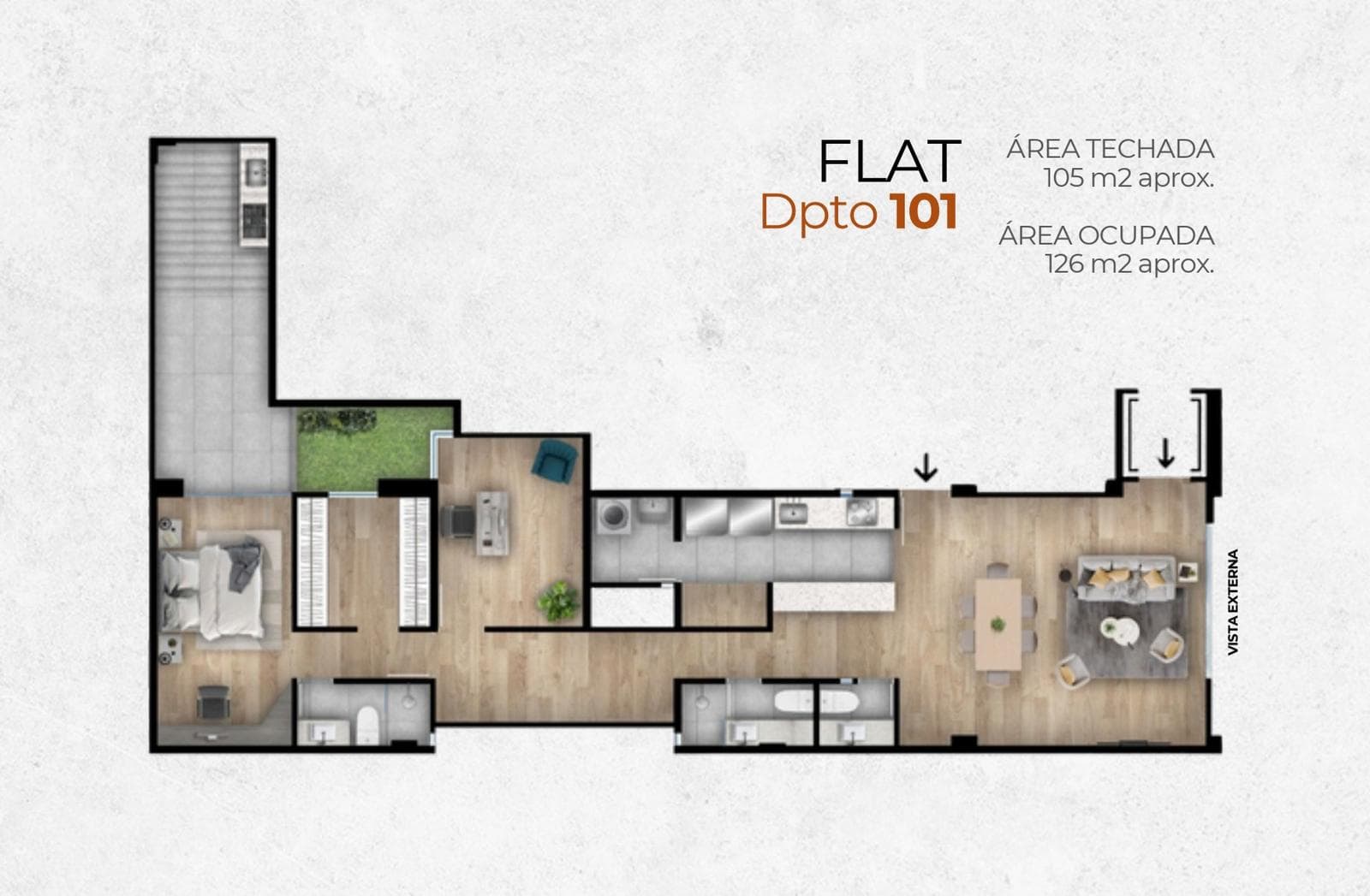 VENDO HERMOSO DEPARTAMENTO PRIMER PISO CON TERRAZAS HIGUERETA - 1