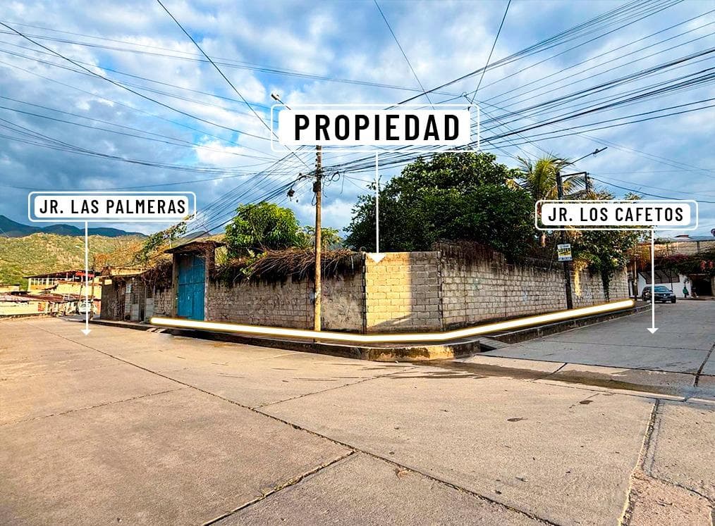 Se Vende Terreno de 1361 m2 con Doble Frontis y Casa de 2 Pisos - San Ramon - 1