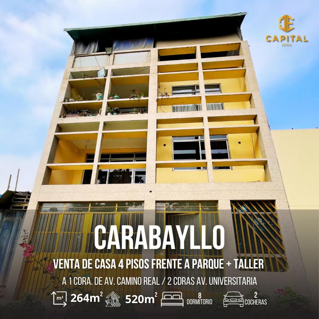 Casa 4 Pisos Frente a parque en venta, Carabayllo - 1