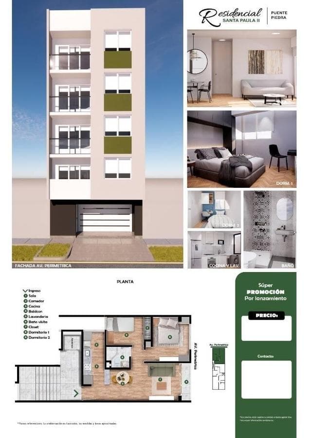 DEPARTAMENTOS SANTA PAULA PUENTE PIEDRA ID: 3 6 6 1 0 - 1