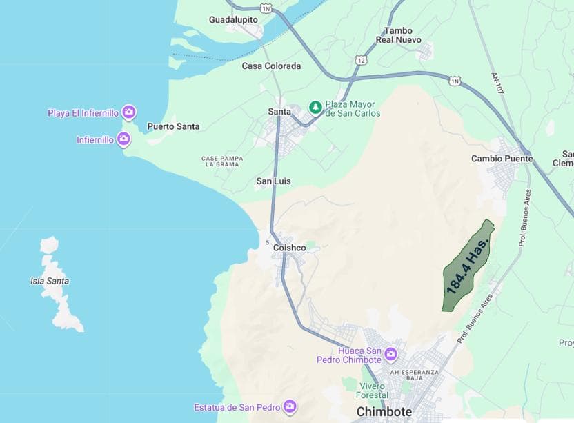 Inversionistas Venta Terreno 184 Has. - Coishco- Santa - Chimbote - 1