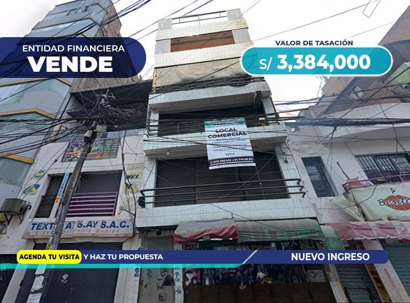 ENTIDAD FINANCIERA Vende Edificio Comercial en Jr. America La Victoria (1270) - 1