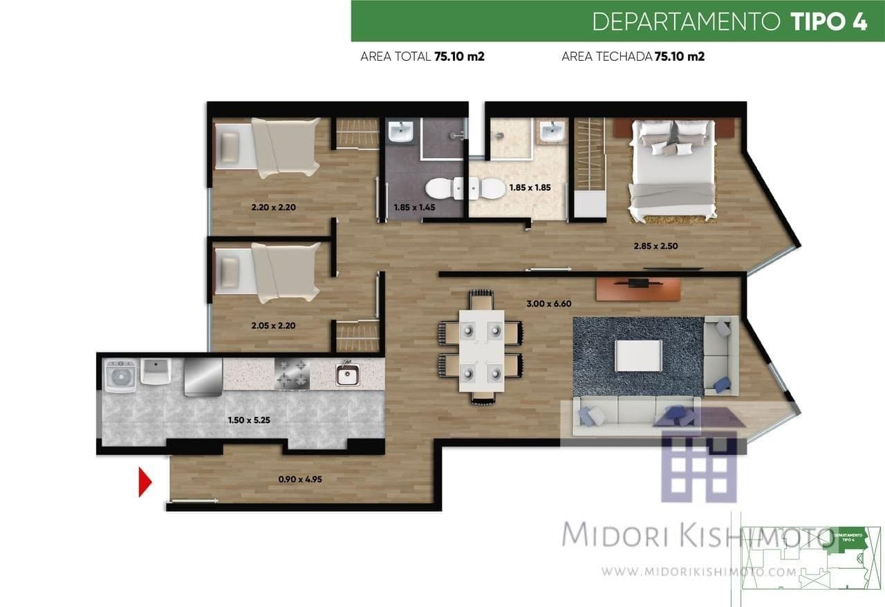 Departamento de estreno excelente zona Jesus Maria - 1