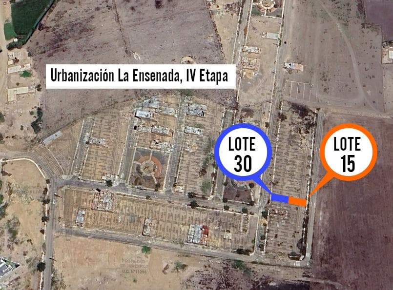 Se Vende - Terreno Residencial en La Ensenada de Chiclayo IV Etapa - Pimentel - 1276 - 2