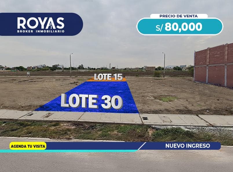 Se Vende - Terreno Residencial en La Ensenada de Chiclayo IV Etapa - Pimentel - 1276 - 1