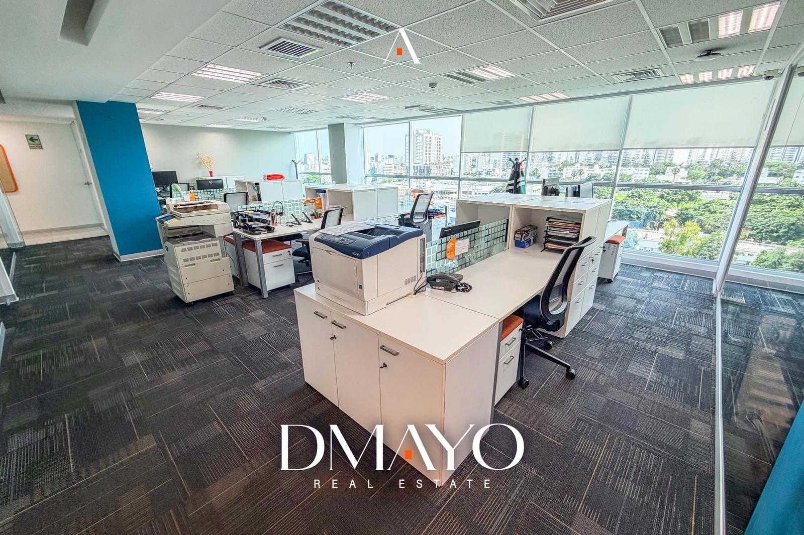 Oficina con vista a parque de 233m2 con renta de $5000 en edificio moderno - 1