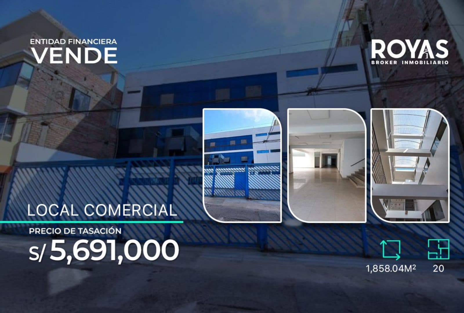 ENTIDAD FINANCIERA Vende Edificio Comercial Tres Pisos ascensores y estacionamientos-Chorrillos-1282 - 1