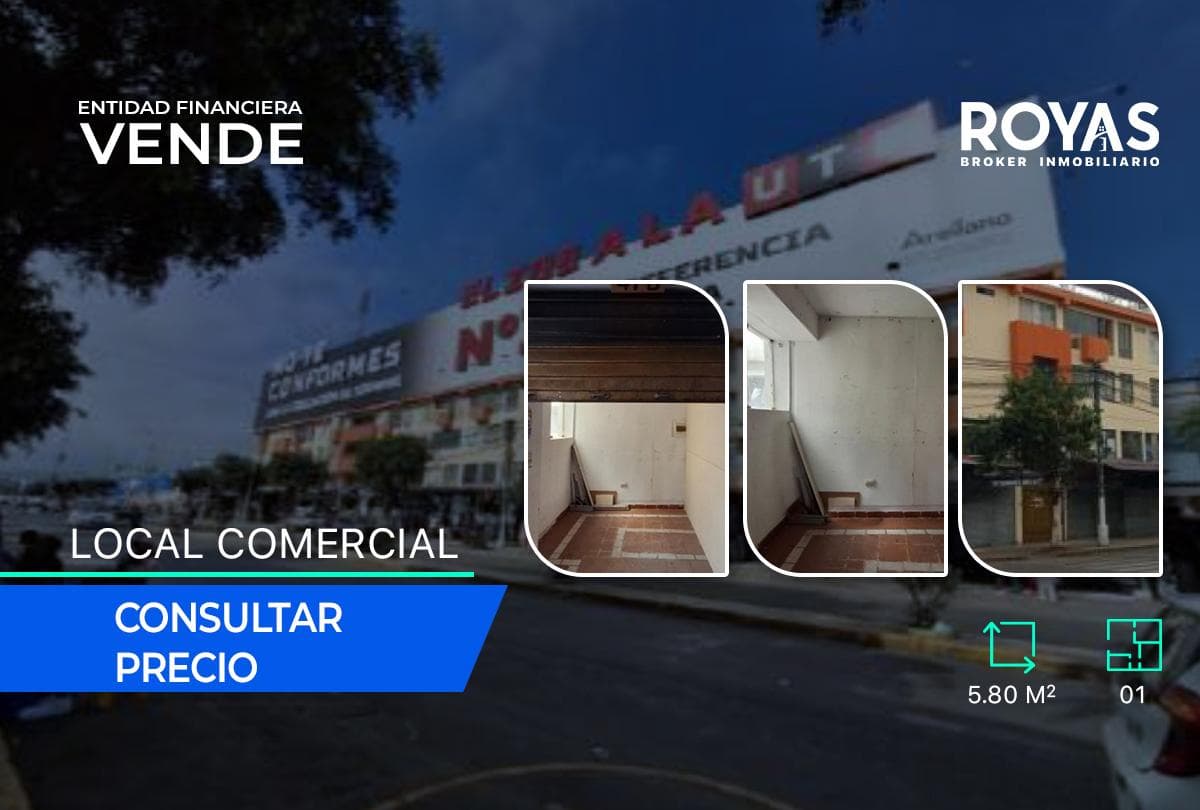 ENTIDAD FINANCIERA Vende Stand Comercial en CC Zona Franca - Trujillo - 1284 - 1