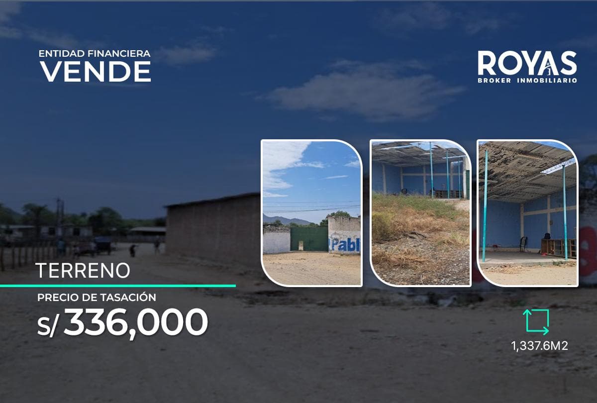 ENTIDAD FINANCIERA Vende Terreno Urbano Cercado en Lainas - Morropon - Piura - 1285 - 1