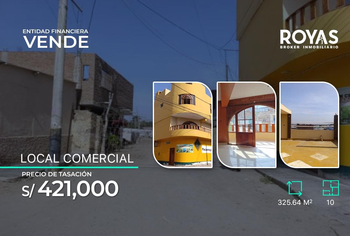 ENTIDAD FINANCIERA Vende Local de Tres Pisos mas azotea - Chepen - 1288 - 1