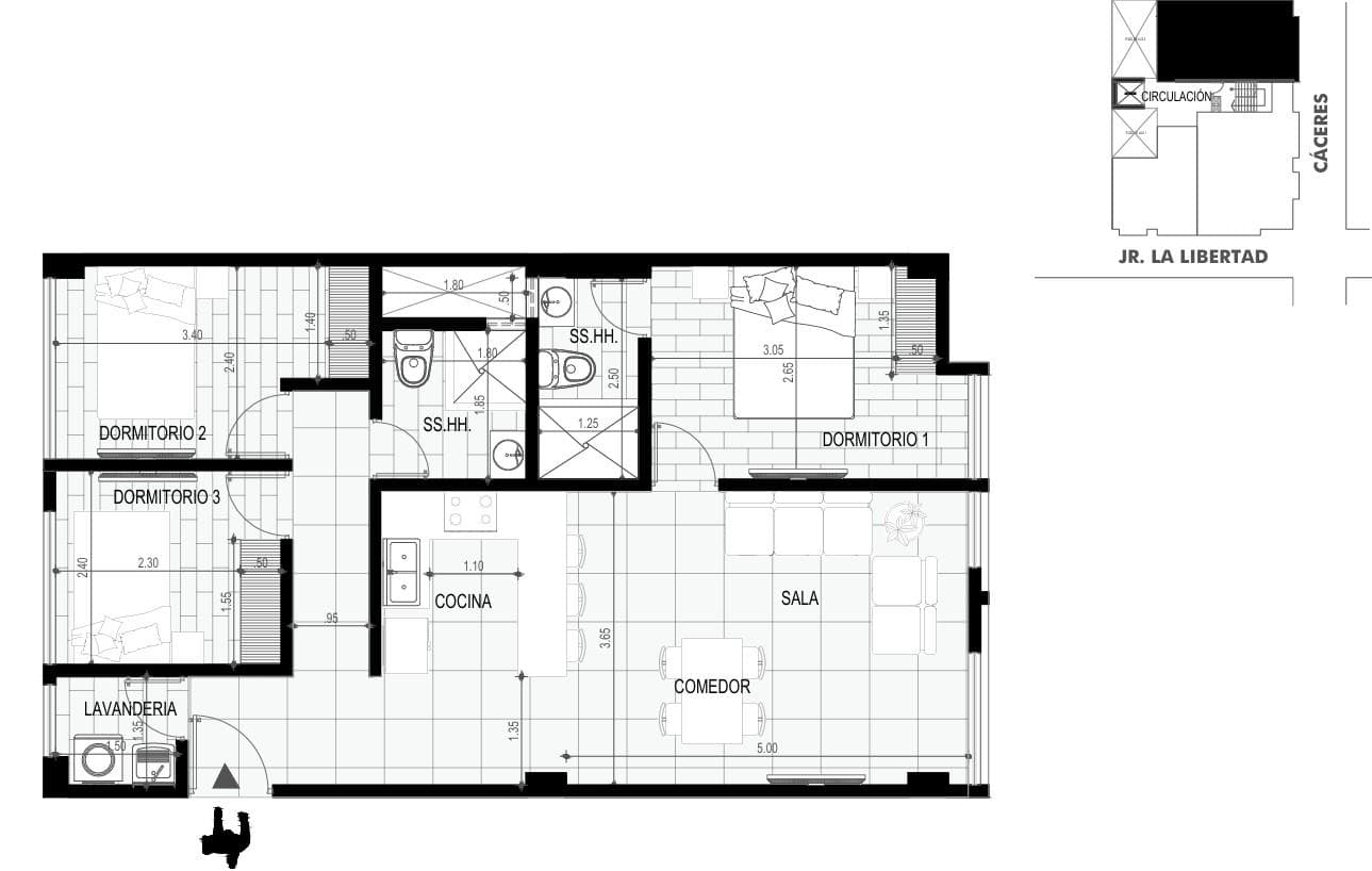 Departamento en El Tambo - 2