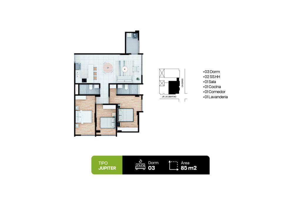 Departamento en El Tambo - 1