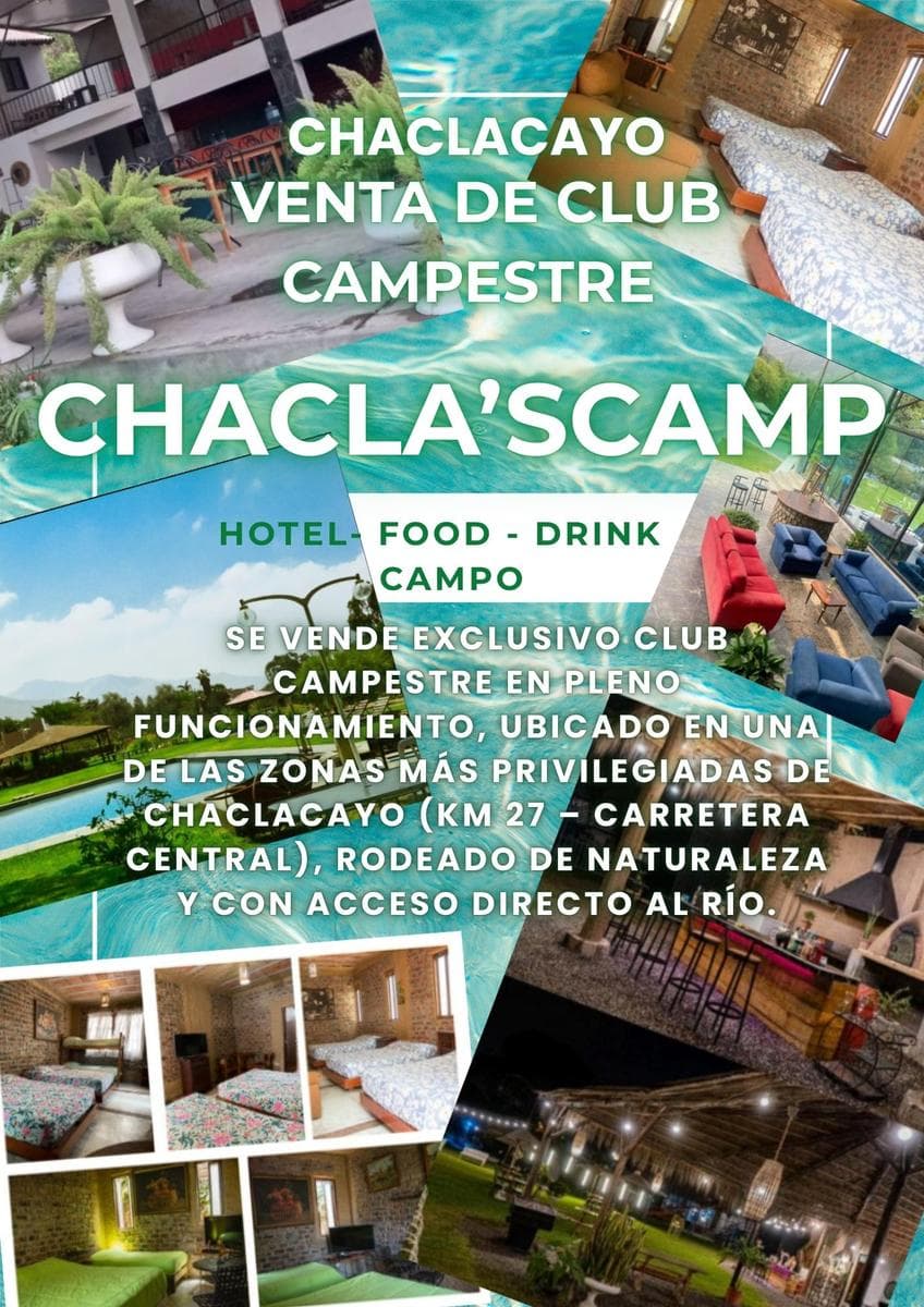 VENTA DE CLUB CAMPESTRE EN FUNCIONAMIENTO – CHACLACAYOal en Chaclacayo - 1