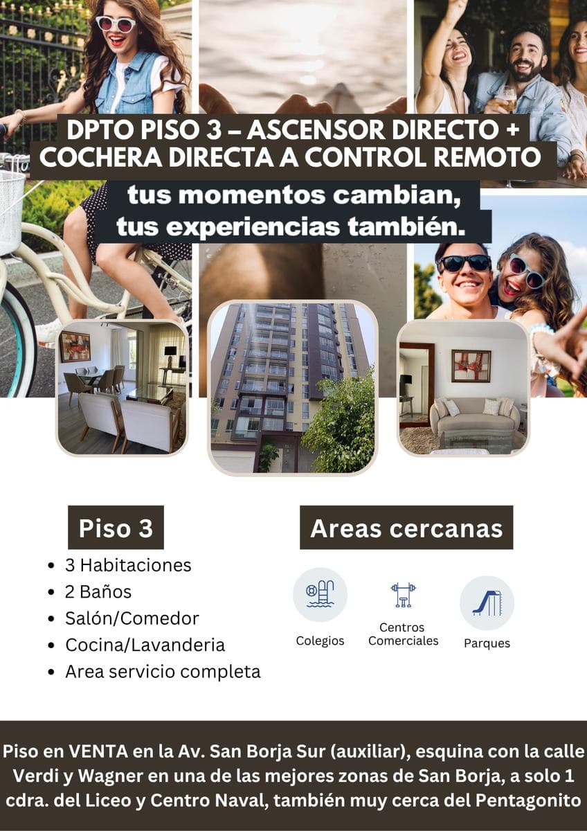 Departamento PISO 3 – ASCENSOR DIRECTO AL DPTO. + COCHERA DIRECTA AUTOMATICA - 1