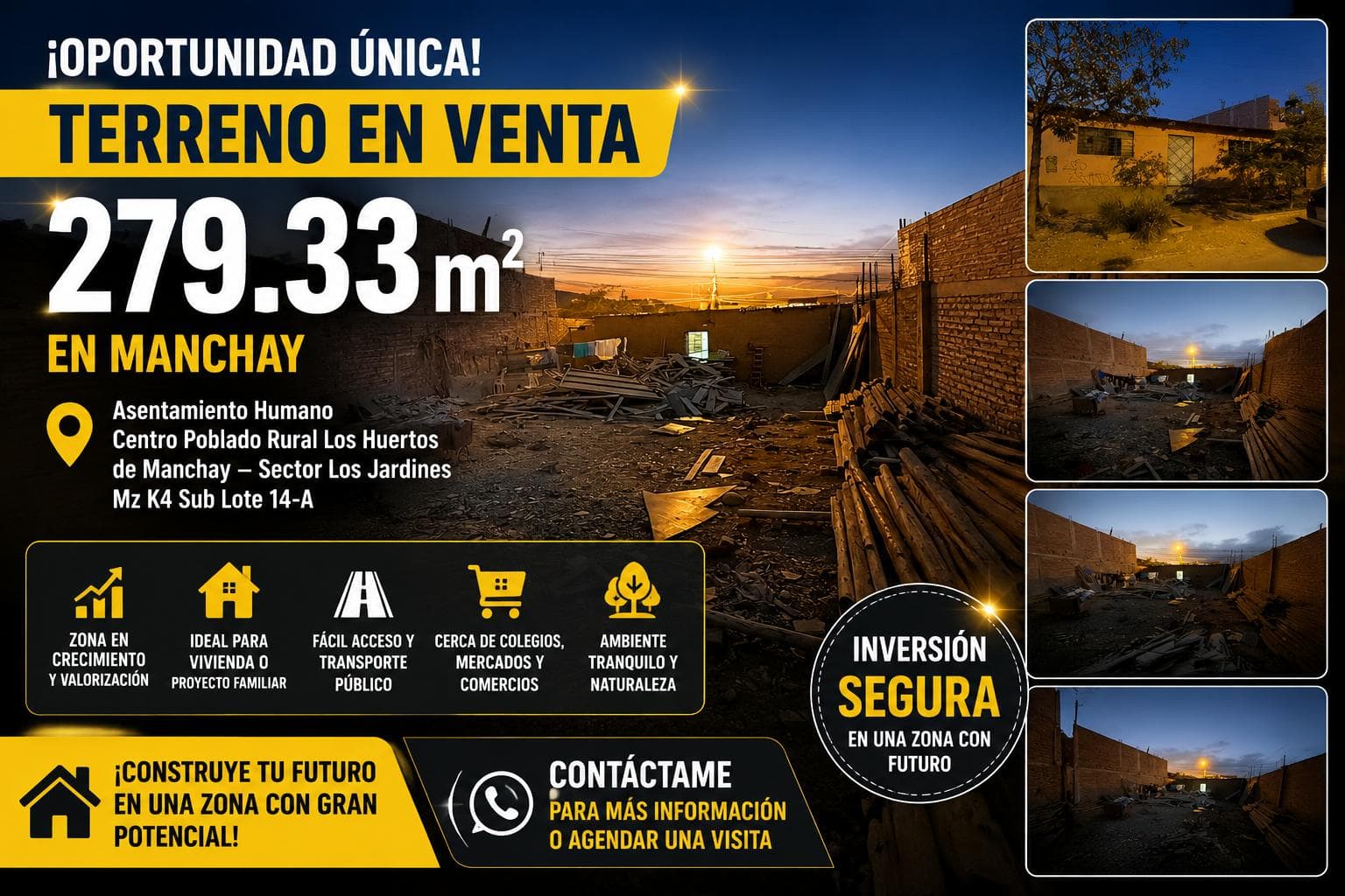 Terreno en MANCHAY - 1