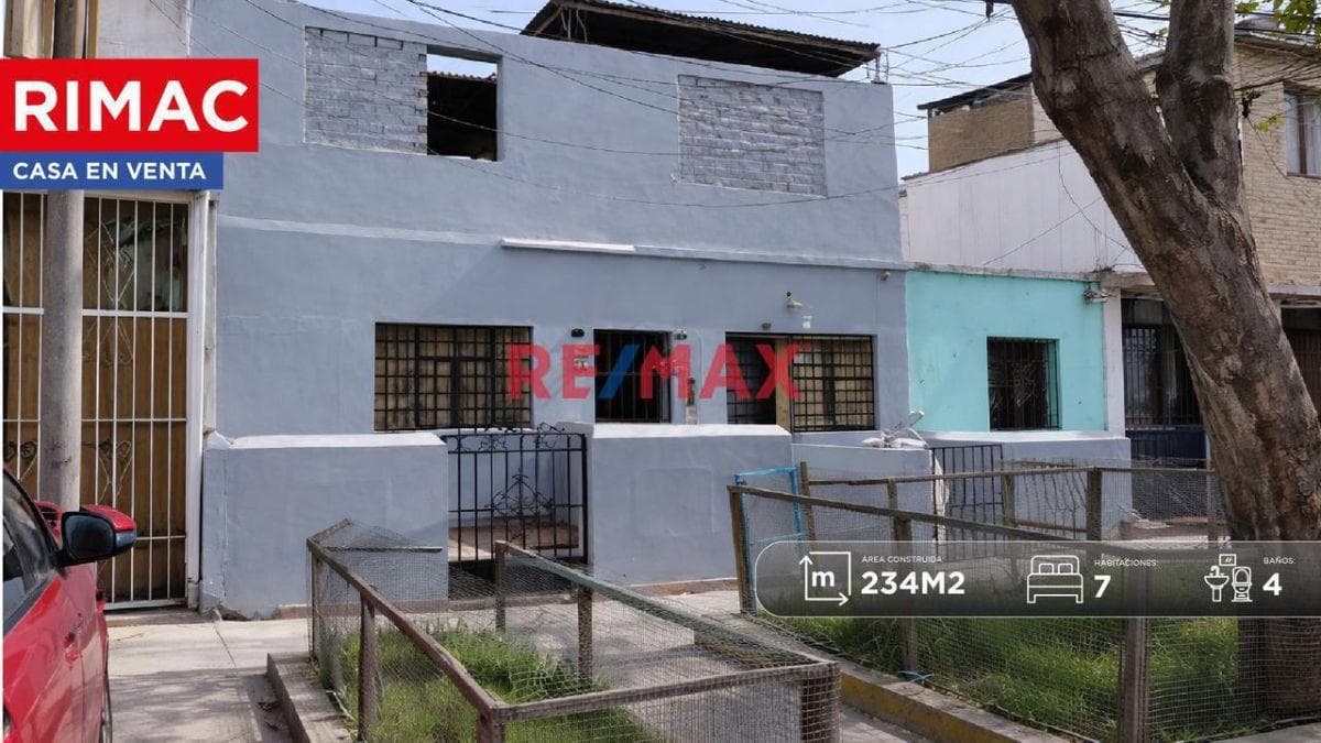 VENTA DE CASA DE 233.84M2 URB. LA FLORIDA RIMAC - 1