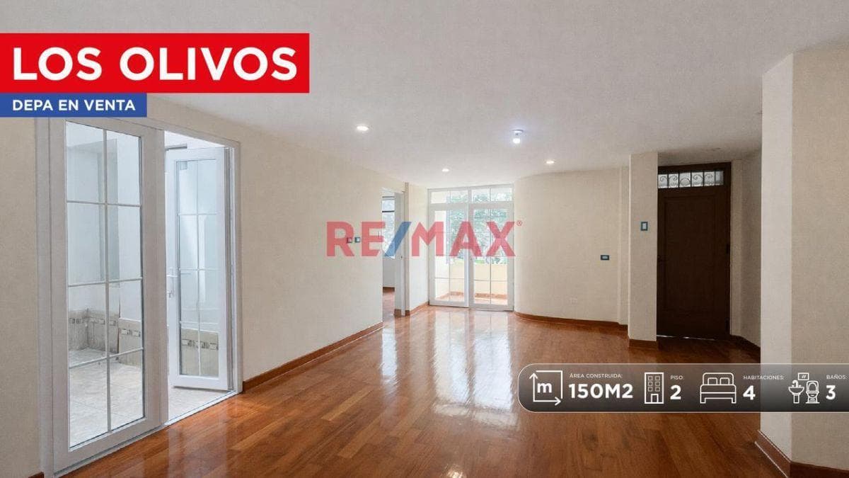 Departamento En Venta En Los Olivos 150 M² Frente A Parque Con 4 Dormitorios - 1