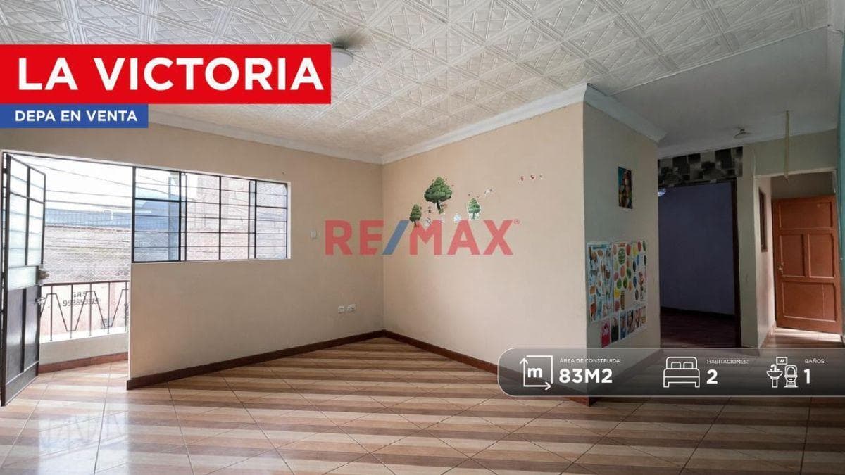 Departamento En Venta En La Victoria Cerca A Gamarra Con Balcón Y Patio - 1
