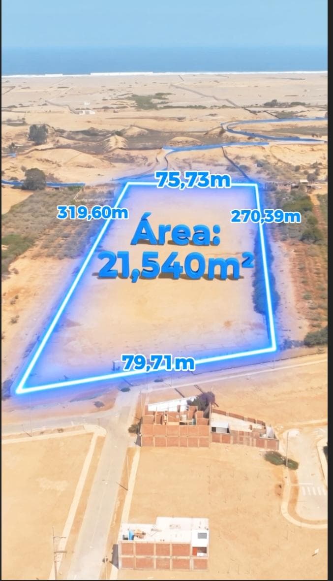 SE VENDE TERRENO 21,540 m2 Parcela Dominguita frente a la Calle 4 de la Hab. Urbana Los Portales - 1